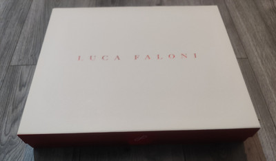 Original Luca Faloni leere Geschenkbox Magnetklappe mit Band 40 x 33 x 7 cm