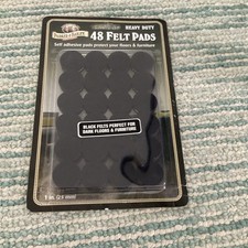 Felt Furniture Pads, Non Slip Self Adhesive Cuttable Felt Tape Black Heavy Duty