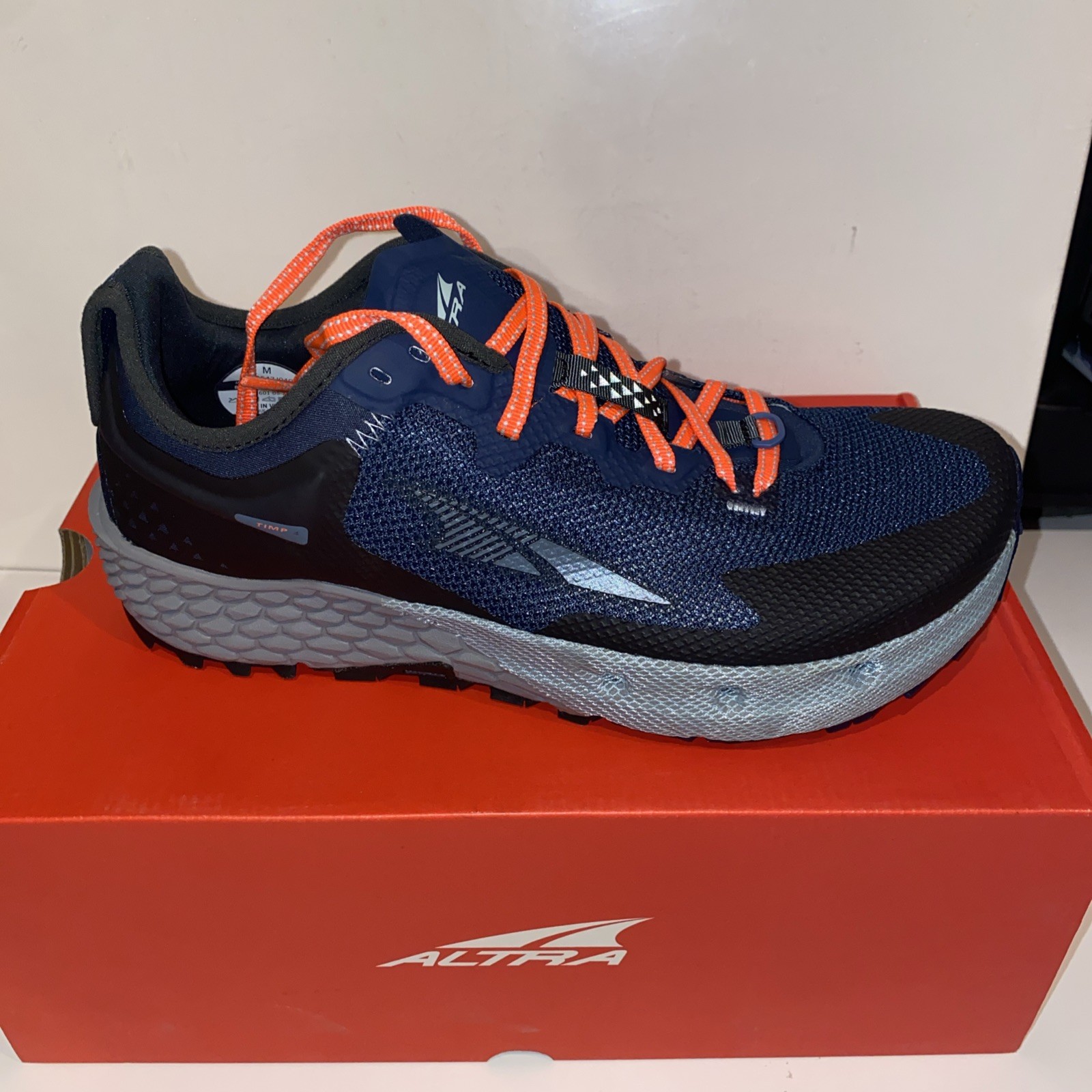 Zapatos deportivos para correr Altra Z1844* para hombre negros/azules Timp 4 talla 9,5 M