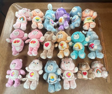 Vintage 1983-85 Lot of 18 Care Bears Cousins Babies Plush Kenner