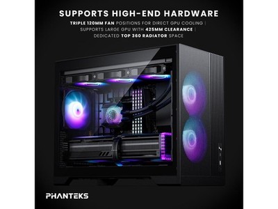 XT M3, Compact Micro-ATX Gaming Chassis, High Airflow Performance Mesh, Phanteks
