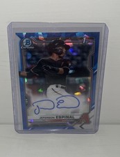 2021 Bowman Chrome Sapphire Jeferson Espinal 1st Auto #BSPA-JES Diamondbacks