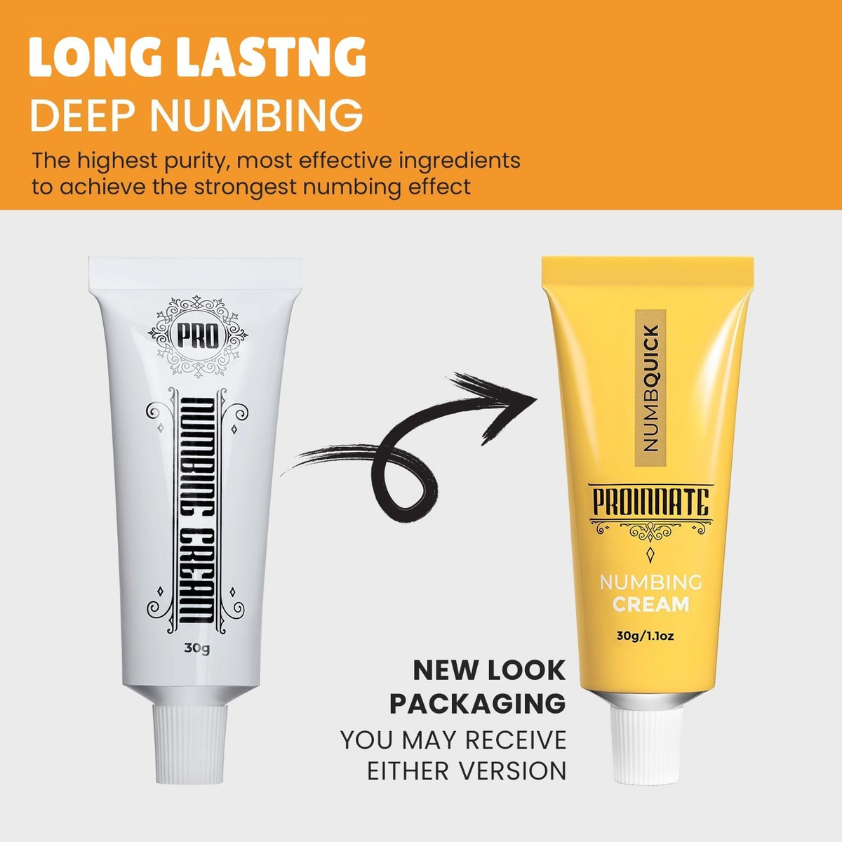 Numbing Cream Max Strength Deep Numbing Cream with Menthol, Emu