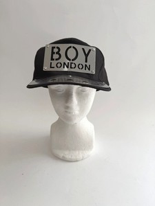 ⭕️ 90s Vintage BOY London Metal plate cap : pet shop boys punk shirt pants rave