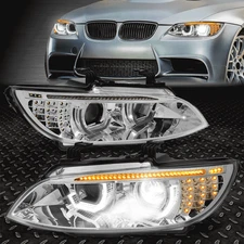 [SEQUENTIAL SIGNAL STARTUP LED DRL]FOR 07-13 BMW E92 E93 PROJECTOR HID HEADLIGHT