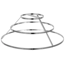  Shell Ceiling Light Accessory Metal Frame Lamp Shade Frame Hoop 3 Layer Iron