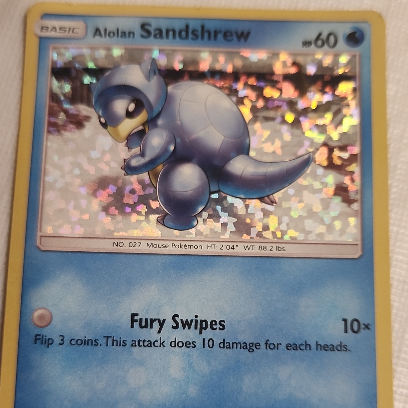 Alolan Sandshrew 004/012 McDonald's 2019 Holo Promo 60 HP English Pokemon