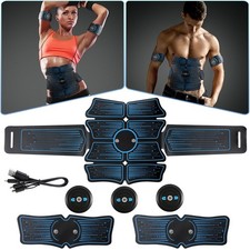 EMS Muscle Stimulator Toner Massager Fitness ABS Abdominal Trainer Rechargeable