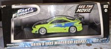 Greenlight Fast and & Furious Brian's 1995 Mitsubishi Eclipse Loose 1/43 1:43