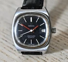 Estate Untouched Original SS Omega Cal1360 Seamaster Date Rare Blue Dial Works