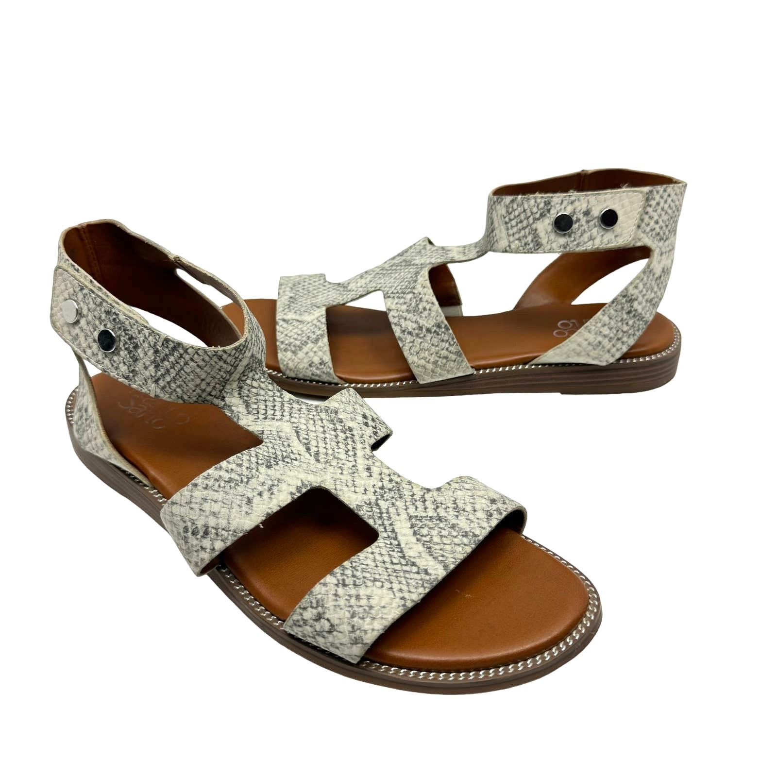 Franco Sarto Genevia 10 Women's Snakeskin Print Vegan Leather