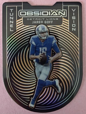 2021 Panini Obsidian Tunnel Vision Jared Goff #TV-17 Electric Etch Orange /25