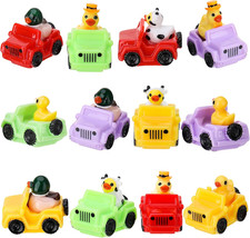 12 Pcs Ducks for Jeeps Funny Jeeps Ducks for Ducking Mini Resin Ducks in a Jee