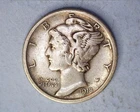 1918-D Mercury Head Silver Dime F Cond.  ** 326-6