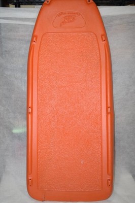 Vintage Orange Ziffco Ziffy Super Whomper Sled Plastic Toboggan HTF Poor Cond.