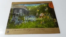 SLX Glass Magic Lantern Slide Photo FLOWERS BEDFORD 1938