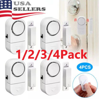 4PCS Wireless Home Window Door Burglar Security Alarm System Magnetic Sensor USA