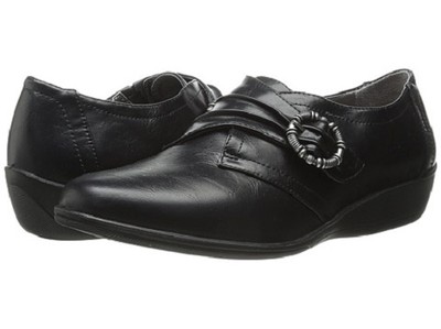 Life Stride Imagine oxford black memory foam adjustable flex slip-on  Med NEW