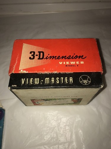 Vintage Bakelite 3D View-Master Model E Viewer Boxed With 3D Reels Snow White Et - Picture 2 of 12