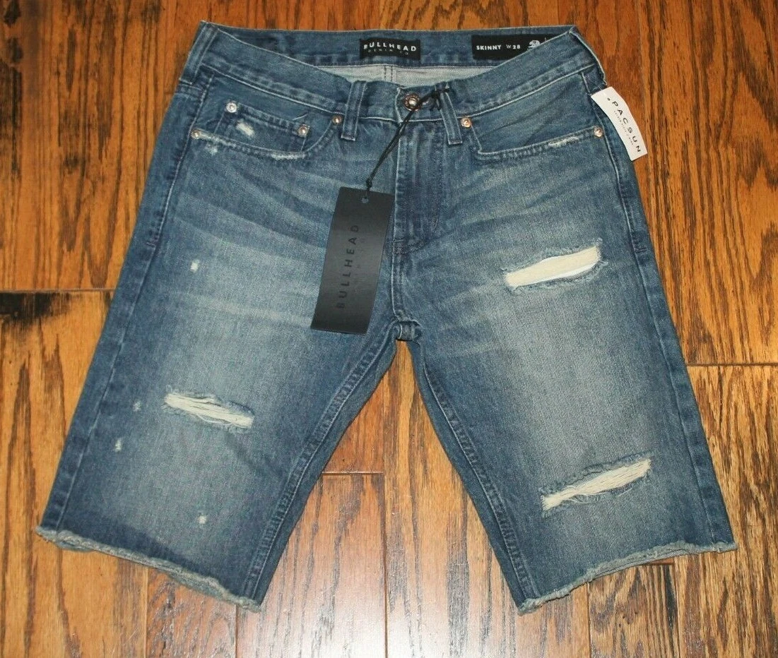 PacSun Bullhead denim Scratch Blu Style 0001 Skinny Blue Jean