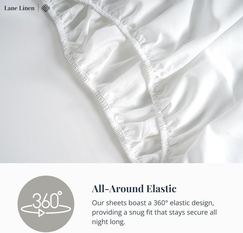 600 TC 100% Cotton Full Size Sheets Set, Soft & Comfy Hotel Style Thick - Picture 12 of 105