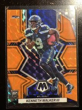 2022 Panini Mosaic #284 Kenneth Walker III Orange Reactive RC