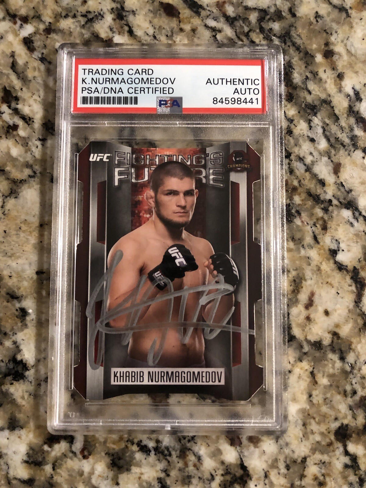 Khabib Nurmagomedov Signed 2015 Topps UFC Champions Fighting’s Future PSA/DNA