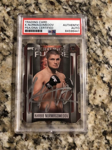 Khabib Nurmagomedov Signed 2015 Topps UFC Champions Fighting’s Future PSA/DNA