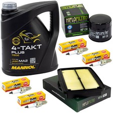 Wartung für Suzuki GSF 600 Bandit 00-04 Set Öl 4L Luftfilter Ölfilter Zündkerzen