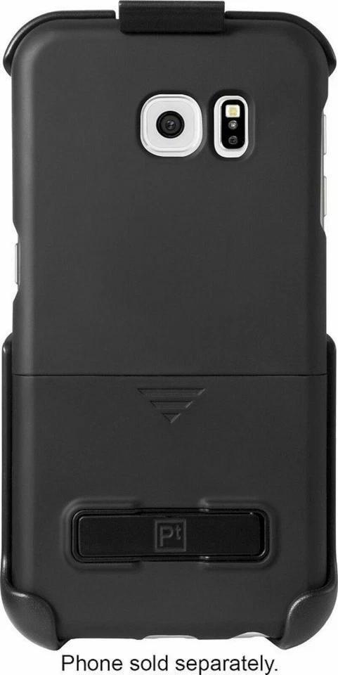 NUEVO Platinum Galaxy S6 Edge NEGRO Funda Teléfono Estuche/Pata de cabra Clip de cinturón Samsung Foto 3 de 3