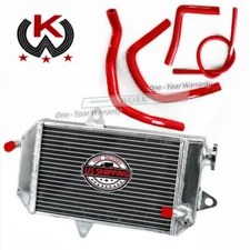 ATV Oversized Radiator &Red Coolant Hose for 1987-2006 Yamaha Banshee 350 YFZ350