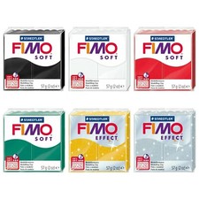 Pâte À Modeler Polymère FIMO Soft Et Effect 57G Lot De 6 Ensemble De Noël