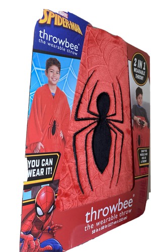 Marvel Spider-man Throwbee The 2 in 1 Wearable Throw 127 X 152 cm - Picture 8 of 8
