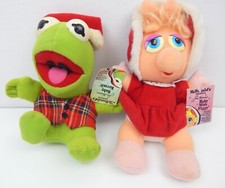 1Z Jim Henson's Baby Kermit The Frog Miss Piggy Plush McDonalds 1988 Muppets