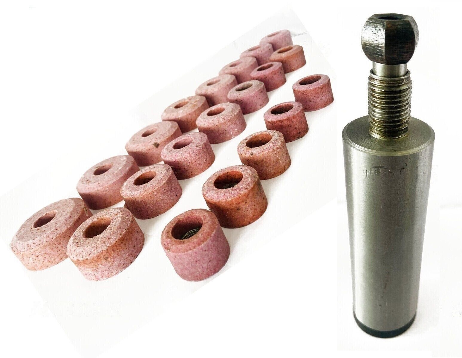 Valve Seat Grinding Stones Set Of 20 Pcs Plus Black And Decker Holder 9