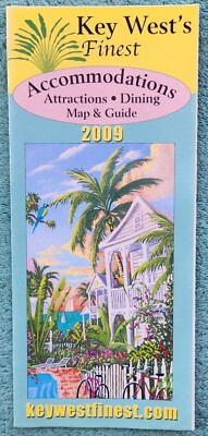 2009 Key West's Finest Attractions And Dining Fold Out Map & Guide