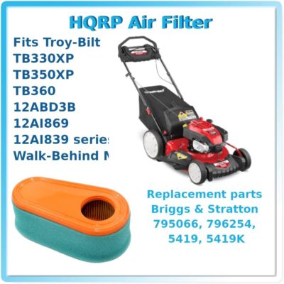 Luftfilter Ersatz Für Briggs & Stratton 5419, 795066, 796254 – Mit Vorfilter, Für Rasenmäher & Motoren