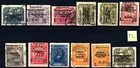 RIVER - 1921 "Global Value" Series Tax Markers Overprinted MH and Used