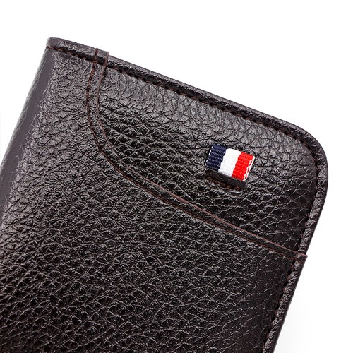 Small Leather Zipper Card Holder Wallet,Hold 9-11 Cards,Front Pocket Billfold,US - Picture 21 of 25