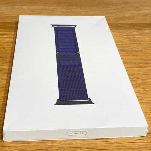🟢 Apple Watch Navy Alpine Loop Ultra Strap 49mm Black Titanium L 100% Original - 第 9/19 張圖片