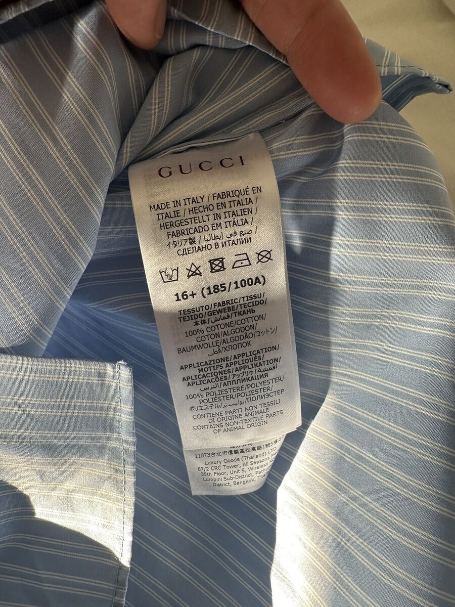 Gucci x Adidas stripe High-Low cotton shirt Sze 16+ Limited Gucci x Adidas stripe High-Low cotton shirt Sze 16+ Limited