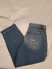 KAN CAN Signature Ultra High Rise Straight Denim Jeans Size 28