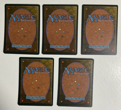 マジックザギャザリング　5枚セット 1995 *Magic the Gathering* Full Set of 5 Sno-Covered Land Cards