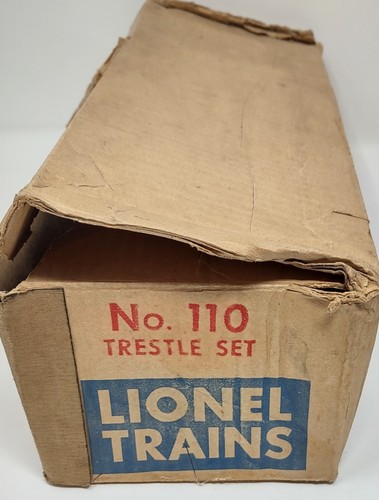 Lionel Model Train #110 Graduated Trestle Set Clips Screws Box Complete Bridge - Picture 5 of 7