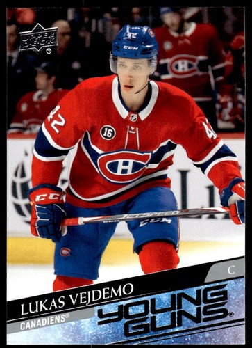 2020-21 UPPER DECK YOUNG GUNS Lukas Vejdemo Montreal Canadiens #490 ...
