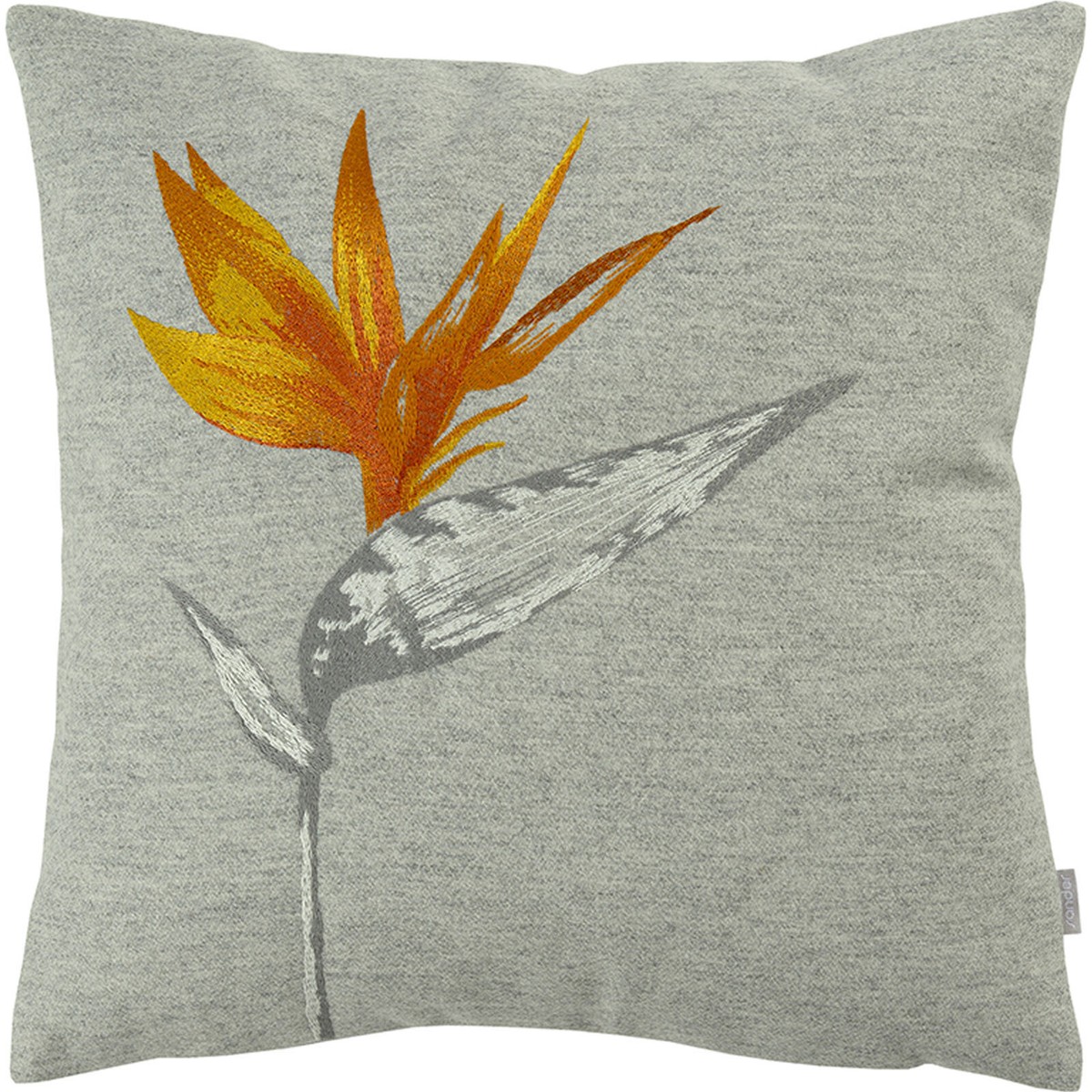 SANDER Charlotte Filz-Kissenhülle Kissenbezug bestickt Wolle Blume