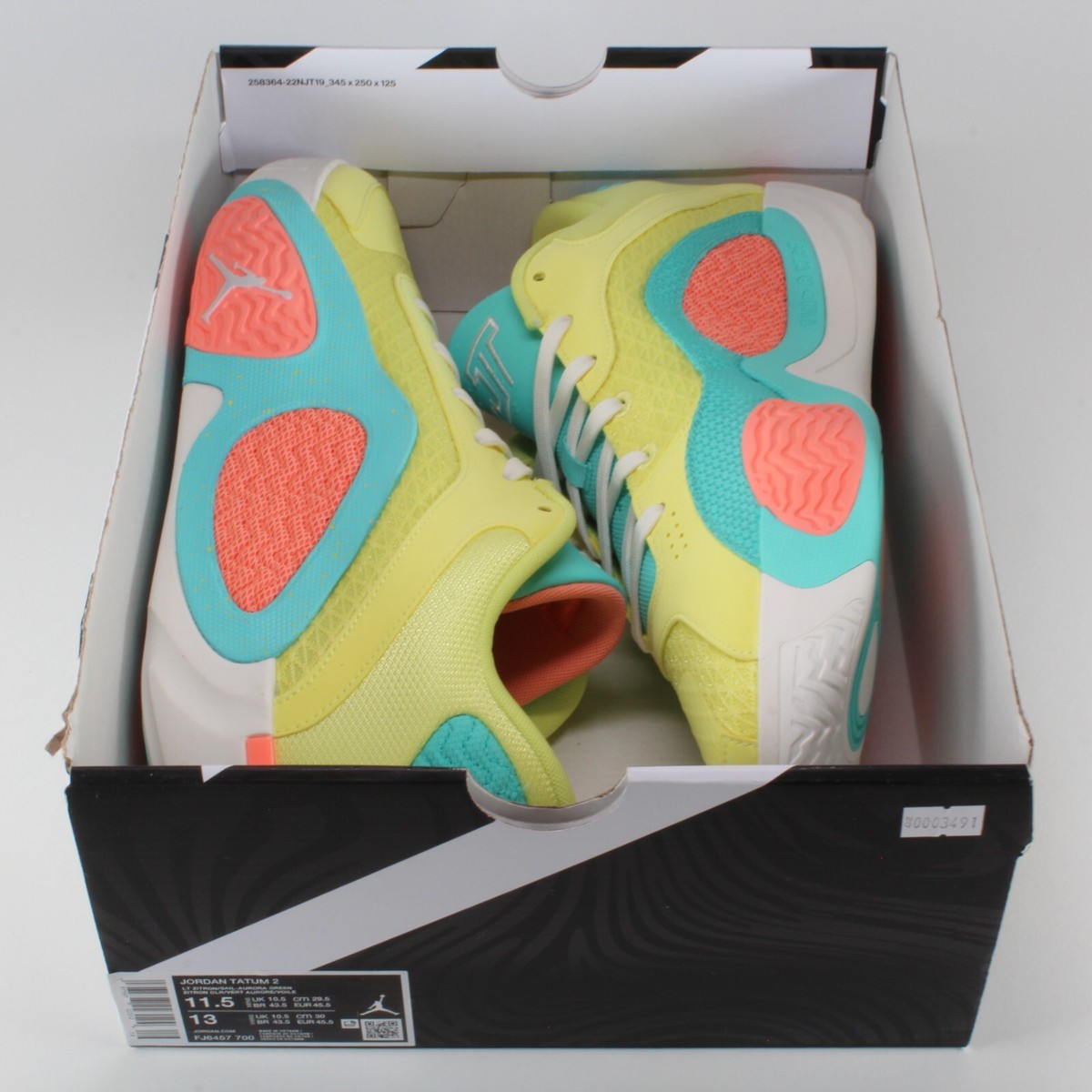 Nike Jordan Tatum 2 'Lemonade' Yellow Pink FJ6457-700 Men's