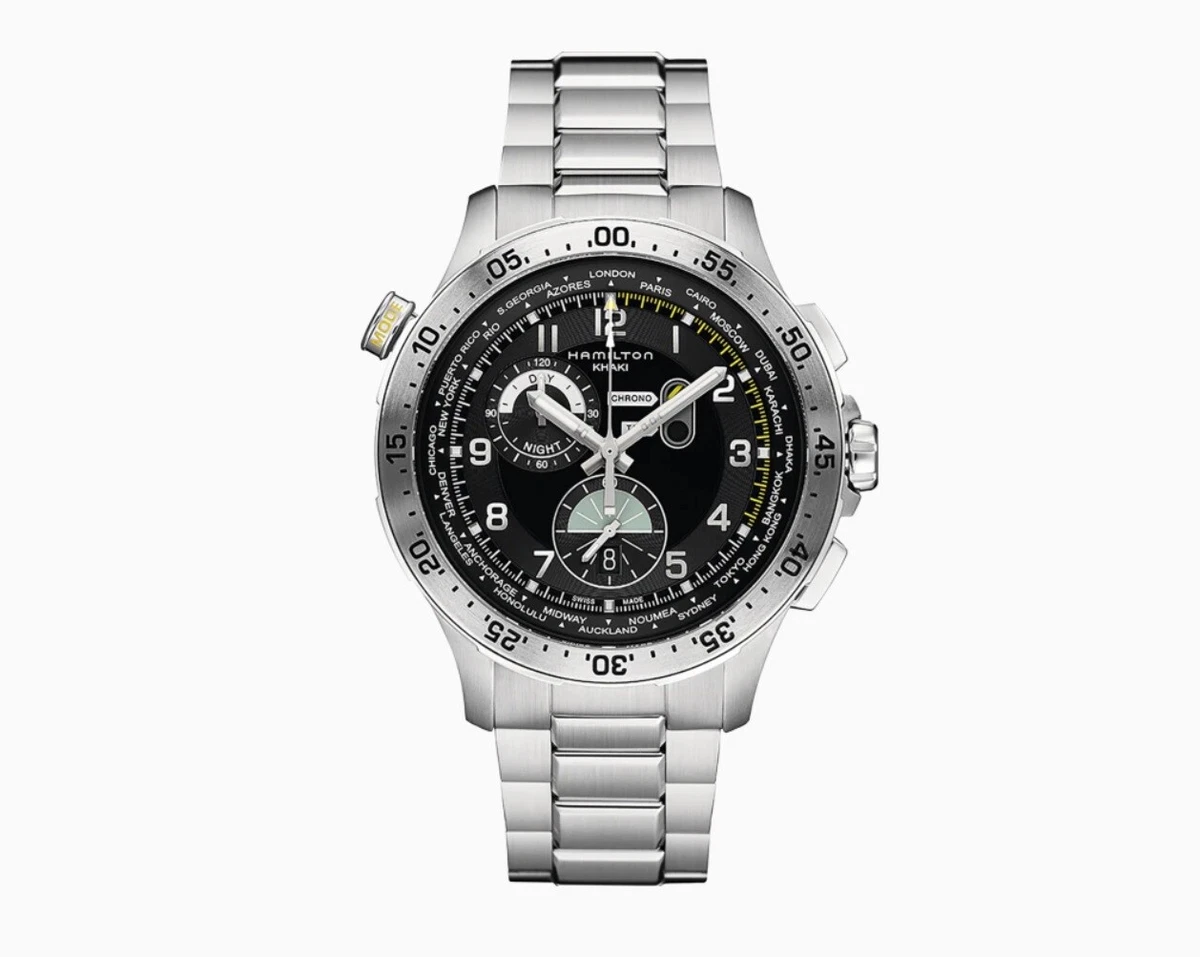 Hamilton Khaki Aviation Worldtimer Chrono Quartz Men s Watch