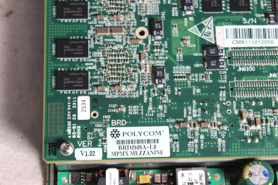 Módulo de cartão de mídia mezanino Polycom MPMx-D BRD2505A-L0 MPMX - Imagem 3 de 4