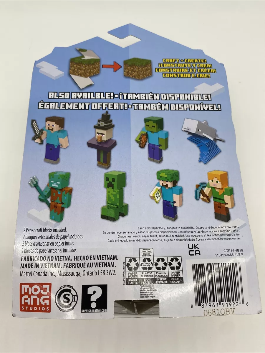 Minecraft Craft-A-Block Dolphin Action Figure - Mattel New